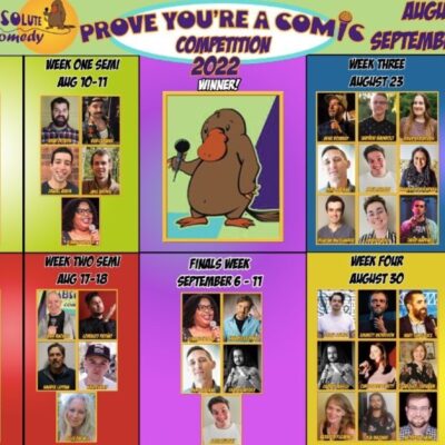 “Prove You’re a Comic” Competition – August 9, 2022 - September 11, 2022