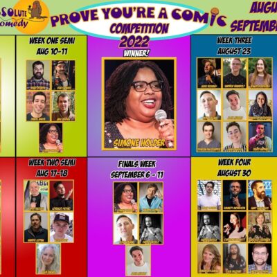 “Prove You’re a Comic” Competition – August 9, 2022 - September 11, 2022
