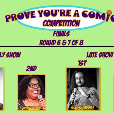 “Prove You’re a Comic” Competition – August 9, 2022 - September 11, 2022