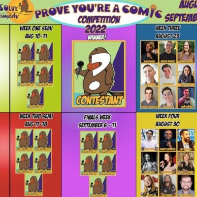“Prove You’re a Comic” Competition – August 9, 2022 - September 11, 2022